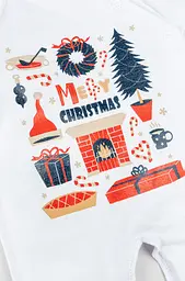 Комбінезон ясельний з начосом та зовнішніми швами Christmas mood - мініатюра 4