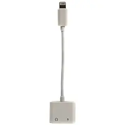 Перехідник Lightning 2in1, Audio 3.5mм to Lightning PowerPlant (CA910427)