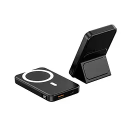 Зовнішній магнітний акумулятор 2 in 1 MagSafe Power Bank with stand 10000 mAh A27-1