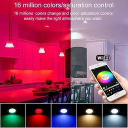 FVTLED Смарт світильник вбудований 4"Bluetooth 9W RGBWC 700LM - мініатюра 4