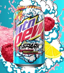 Газований напій Mountain Dew Spark Raspberry Lemonade Soda Pop 330 мл - мініатюра 2
