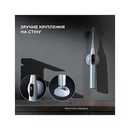 Електрична зубна щітка Oclean X Plus Pro Digital Silver (6970810556179) - мініатюра 2