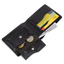 Чоловіче шкіряне портмоне GRANDE PELLE 11х9х1,5 см acs0018652 - мініатюра 4