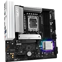 AsRock B860M Pro RS (1851/B860, 4*DDR5, PCIex16, HDMI/DP, 4xSATA, 3xM.2, 2.5Glan, 7.1ch, mATX) - мініатюра 2