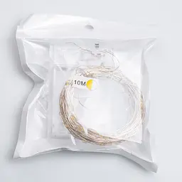 Гірлянда Роса нитка 100 LED довжина 10 м на батарейках, жовтий GarlandoPro 100L10MWY - мініатюра 27