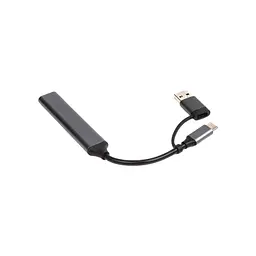Концентратор Dynamode USB Type-C + USB-A to 1хUSB-C 3.0 1хUSB-A 3.0 2xUSB-A 2.0 dark grey (DM-UH-314AC) - мініатюра 4