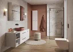 Змішувач для умивальника Cersanit Larga S951-385 з коробкою прихованого монтажу Чорний 30412 - мініатюра 8