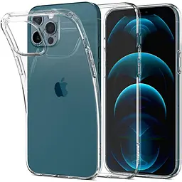 Оригінальний протиударний чохол Spigen Liquid Crystal для Iphone 12/12 Pro Crystal Clear ACS01517
