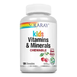 Дитячі вітаміни та мінерали, Kids Vitamins & Minerals - 120 chewables Black Cherry