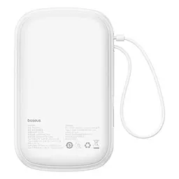 Зовнішній акумулятор Baseus Qpow Pro+ 20000mAh 22.5W із вбудованим кабелем USB-C білий - мініатюра 5
