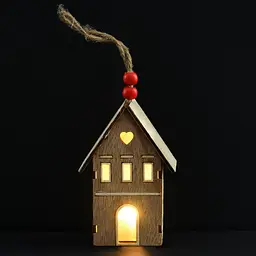 Фігурка декоративна Yes! Fun Будиночок LED 10 см (975067) - мініатюра 2