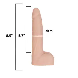 Фалоімітатор Addiction Naked Addiction 8.5” Thruster із пульсацією, 21,6 см - мініатюра 8