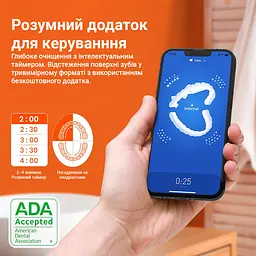 Електрична зубна щітка з футляром Bitvae S2 Smart 8 насадок Black - мініатюра 3