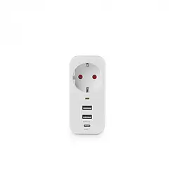 Мережевий адаптер Videx Oncord з/з 1п 2.4 A 2 USB+USB-C white (VF-AD1G2U1C-W) - мініатюра 2
