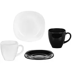 Сервіз чайний Luminarc Carine Black & White 220 мл (5482617) - мініатюра 3