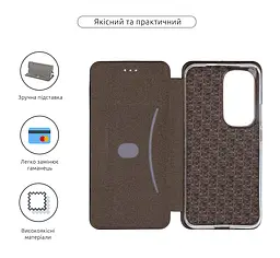 Чехол-книжка для Infinix Hot 60 Pro Plus 4G, G-Case, черный, кожаный чехол-книжка из экокожи (PU) и TPU, с магнитом, с подставкой и вместительным кардхолдером, противоударный, защита всего корпуса, ArmorStandart (ARM88695) - мініатюра 3