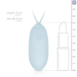 Віброяйце EasyToys Luv Egg 16 см блакитний - мініатюра 3