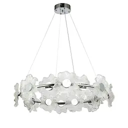 Люстра стельова LED Levistella 7989249-14 led (800) CH, 22W, хром, акрилові лепестки, сучасний стиль