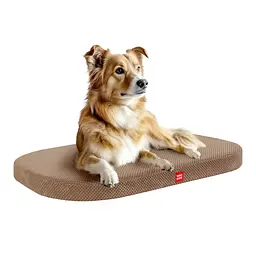Лежанка для собак Waudog Relax доріс велюр зі знімним чохлом бежевий L