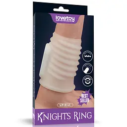 Вібронасадка спіральна біла Spiral Knights Ring