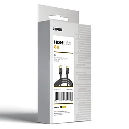Кабель ArmorStandart HDMI 2.1 8K 1m Black (ARM71095) - мініатюра 3