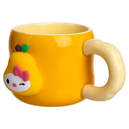 Чашка порцелянова Yiwu Sanrio 400 мл з магнітом помаранчевий Yiwu FM-37B - мініатюра 4