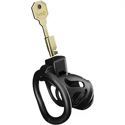 Клітка для пеніса Lockink Sevanda Plastic Penis Chastity Cage - Black - мініатюра 7