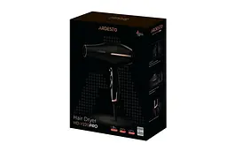 Фен HD-Y220PRO, 1850-2200Вт, 2 швидкості, 3 темп.режими, дифузор, чорний+золото ARDESTO teh0017536 - мініатюра 8