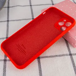 Чохол Silicone Case Full Camera Protective AA для Apple iPhone 12 Pro Max 6.7" Червоний / Red - мініатюра 2