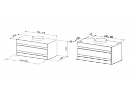 Витяжка вбудована ELEYUS Urban 1200 LED 70 BL - мініатюра 3