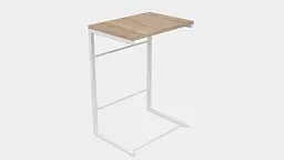 Столик Террі Ferrum-decor 650x440x330 Білий метал ДСП Дуб Сонома 16 мм (FRD-104658) - мініатюра 3
