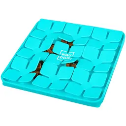 Миска-килимок для собак та котів Waudog Silicone для пошуку корму 205х205х17 мм блакитний - мініатюра 4