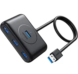 USB-хаб UGREEN CR113 USB 3.0 Hub 1m (Black) (UGR-20291)