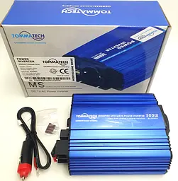 Автоінвертор-перетворювач напруги 12 V-220 V 300 Вт 12 V-220 V 300 W 2 USB Power Inverter Tommatech MS300