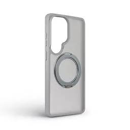 Противоударный чехол-панель для Samsung Galaxy S26 Ultra 5G, Unit Stand2, серый, силикон + поликарбонат, защита всего корпуса, с подставкой, поддержка магнитных держателей и беспроводной зарядки (MagSafe), ArmorStandart (ARM89565) - мініатюра 2