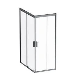 Душова кабіна AM.PM Gem Square Slide 120x80 см прозоре скло black matt W90UG-403-120280-BT