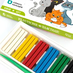 Набір пластиліну Cats зі стеком 6×96г ROSA Kids - мініатюра 3