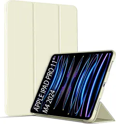 Чохол-книжка BeCover Tri Fold Soft TPU Silicone для Apple iPad Pro 11 M4 2024 Бежевий (711745) - мініатюра 2
