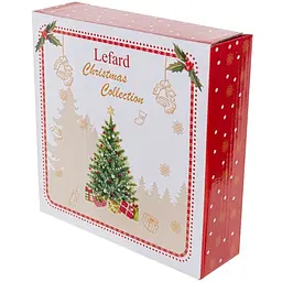 Блюдо Lefard Christmas Delight, 16 см, білий з червоним (985-151) - мініатюра 2