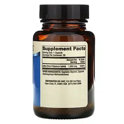 Йод Dr. Mercola Iodine 1.5 мг 30 капсул - мініатюра 2