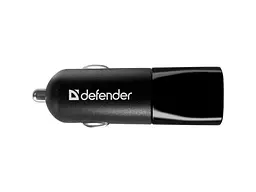 Автомобільний зарядний пристрій Defender ECA-24 2xUSB 5 V/2.4 A Black (83824) - мініатюра 2