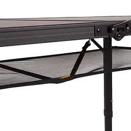 Складний стіл Bo-Camp Woodbine Oval 150x80 cm Black/Wood look (1404230), Коричневий - мініатюра 11