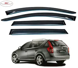 Дефлектори вікон вітровики HIC для Kia Seed 2007-2012 SW універсал Оригінал (K20)