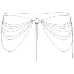 Ланцюжок на трусики або ліф Bijoux Indiscrets Magnifique Waist Chain прикраса на тіло silver