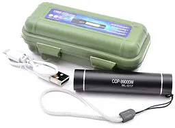 Ручний LED ліхтар акумуляторний мініатюрний ліхтарик USB зарядка Bailong BL 517 - мініатюра 7