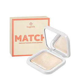 Хайлайтер запечений Bogenia Match Radiant Baked Highlighter (BG671), 001 Айворі