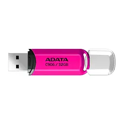 USB флеш накопичувач ADATA 32GB C906 Pink USB 2.0 (AC906-32G-RPP) - мініатюра 2