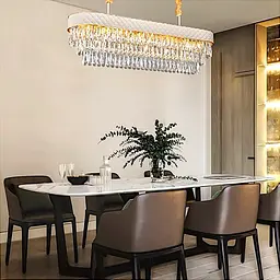 Овальна кришталева люстра Art 88205/80*35WH - мініатюра 2