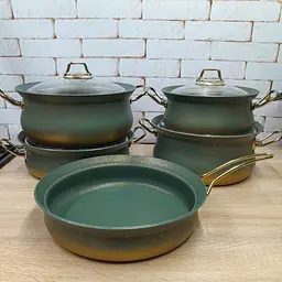Набір посуду O.M.S. Collection 3045-IND-Green 9 предметів