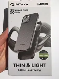 Оригінальний протиударний чохол Pitaka MagSafe MagEZ Case 4 для iPhone 15 KI1501A - мініатюра 2